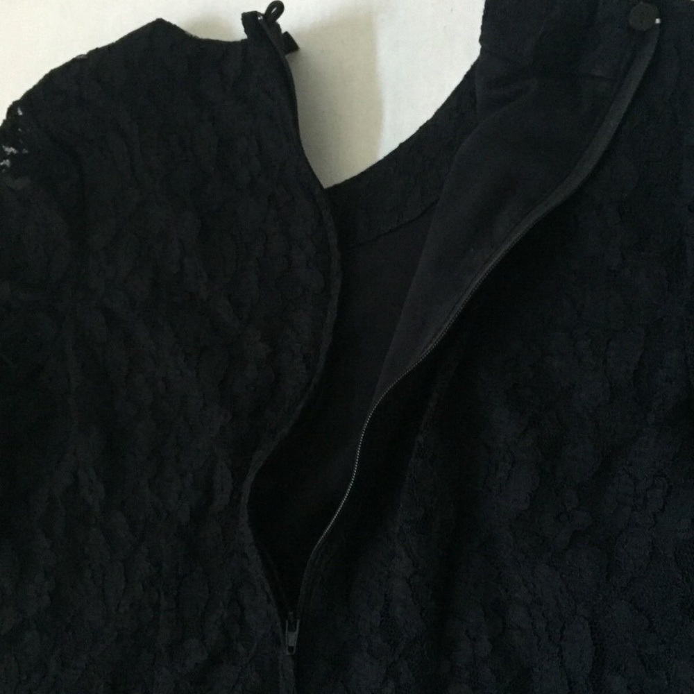 H&M Divided Size 6 Black Lace Dress Mini Sexy - Picture 6 of 8